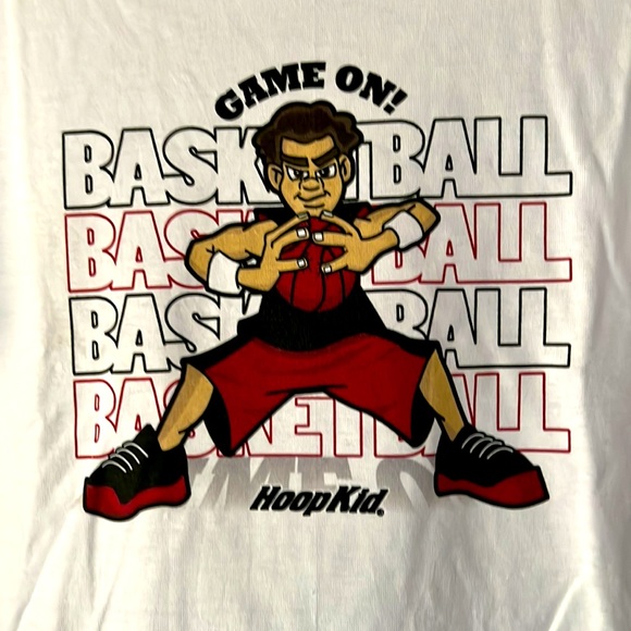 Hoop Kid S/S Youth Basketball Theme Tee - Picture 2 of 4